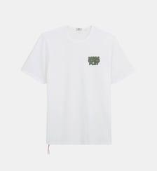 T-shirt col rond en jersey de coton avec imprimé sur la poitrine Serge Blanco