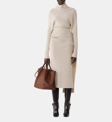 Robe Midi En Laine Et Cachemire Lanvin