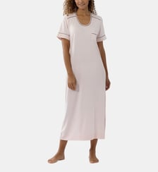 Chemise de nuit manches courtes en coton modal LES INTEMPORELLES A11 Lingerie Le Chat