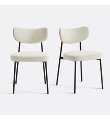 Lot de 2 chaises tissu texturé La Redoute Interieurs