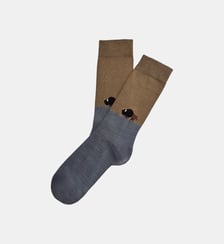 Chaussettes en coton - Bison Caramel Arthur
