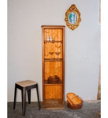grande étagère en bois foncé Gaëlle N°286- Produit chiné Debongout