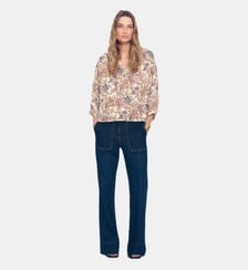 Chemise csoleil - Motif rayures - Viscose Caroll