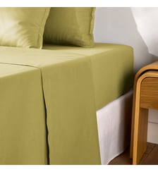 Drap plat uni en percale de coton, 80 fils La Redoute Interieurs