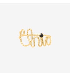 Bague plaqué or chic - bling Caroline Najman