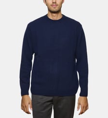 Pull Col Rond Marine en laine et cachemire Atelier Privé