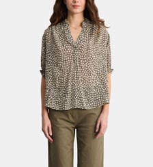 Blouse fleurie à volants - CAMILLEA Pablo