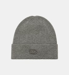 Bonnet côtelé avec broderie D Diesel