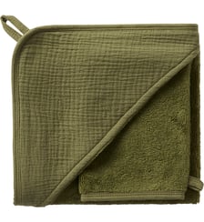 Cape de bain + gant BB & Co