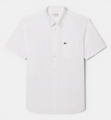 Chemise manches courtes regular fit Oxford Lacoste
