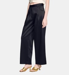 Pantalon large satiné Sandro