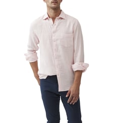 Chemise unie slim en lin manches longues Coromandel unisexe Rodd & Gunn