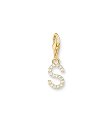 Pendentif Charm lettre S plaqué or Thomas Sabo