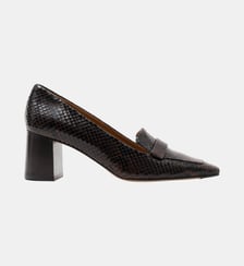 Bosco - Mocassins En Cuir Imprimé Python Parallèle