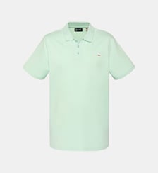 Polo azur en coton piqué Schott