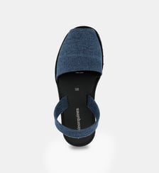 Sandales plates Avarca denim Minorquines