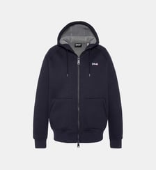 Sweatshirt zippé à capuche en Triplux Schott