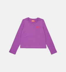 T-shirt manches longues avec logo Diesel Kids