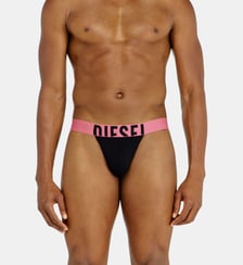 Lot de trois strings avec ceinture logo contrastée Diesel