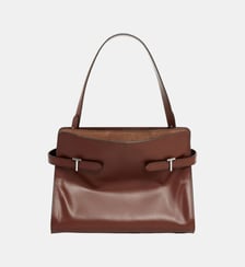 Sac à main moyen modèle Emie en cuir lisse et nubuck Le Tanneur