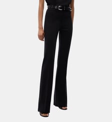 Pantalon flare en maille punto stoffa Pinko