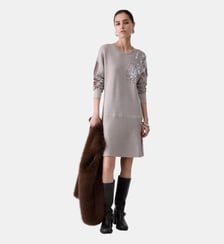 Robe courte en maille jacquard Liu Jo