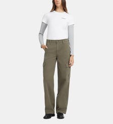 Pantalon cargo droit en coton Guess Jeans