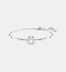 Bracelet-jonc Constella, Dancing stone, Métal rhodié Swarovski