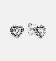 Clous d'Oreilles Cœurs Surélevés Pandora