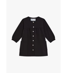 robe Meli en molleton de coton noir Agnès b.