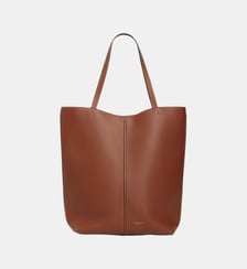 Sac cabas moyen modèle Hortense en cuir grainé double face Le Tanneur