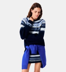 Pull en maille jacquard Maje