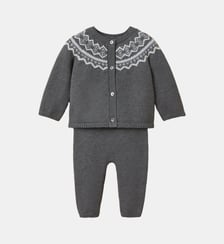 Ensemble motif jacquard Bébé Cyrillus