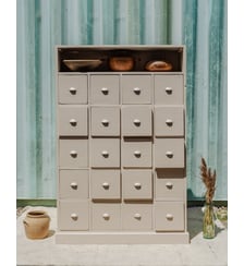 Meuble de métier à 20 casiers en bois Fernand N°351- Produit chiné Debongout