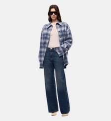 Jean wide leg en denim doux Pinko