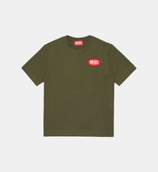T-shirt en jersey avec étiquette ovale de DIESEL Diesel Kids