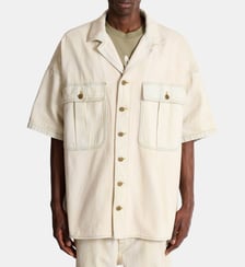 Surchemise en denim délavé Balmain
