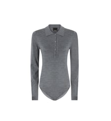 T-shirt body en laine mérinos Pinko