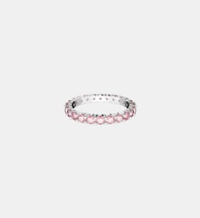 Bague Matrix, Rose, Métal rhodié Swarovski