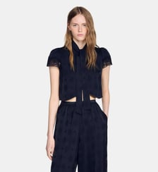 Top court jacquard Paisley Sandro