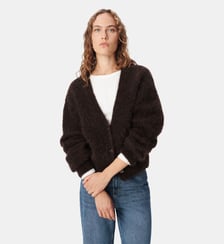Cardigan tricot laine mélangée Ikks