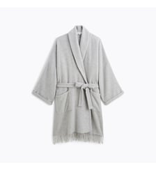 Poncho 3/4 col châle en laine polyamide, éponyme Laurence Tavernier
