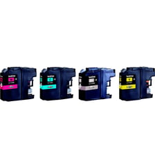 Cartouche d'encre Pack Multipack 4 Originales LC123 (Noir + 3 Couleurs) - LC123VAL Brother