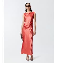 Robe en satin avec lien sur le côté Pinko