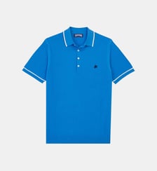 Polo en coton tricoté uni Vilebrequin