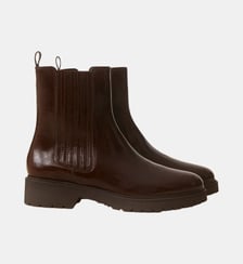 Bottines plates en cuir vernis Numéro 305 Rivecour