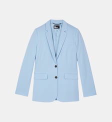 Veste de tailleur droite en lin et coton The Kooples