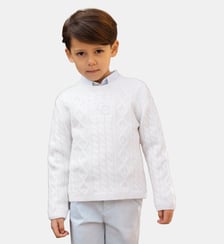 Pull -  laine maille tricot tréssée Tartine Et Chocolat