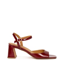 Sandales à Talon Vahina Cuir Verni Froissé Bobbies