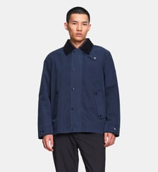 Blouson field jacket coupe droite col velours déperlant Aigle